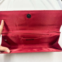 Vintage Red Satin Evening Bag | Pleated Formal Clutch, 90s Cocktail Party Purse
