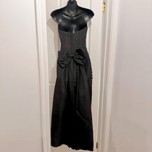 Vintage Jessica McClintock Sequin Strapless Maxi Dress – Rainbow Zigzag Evening Gown