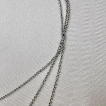 Vintage Layered Crystal Necklace | Silver Tone Triple Strand Necklace | Minimalist Rhinestone Jewelry | Dainty Y2K Layering Necklace