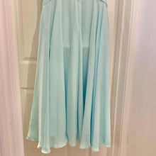 Vintage Tony Bowls Le Gala Ice Blue Prom Dress | Y2K Rhinestone Gown Size 8