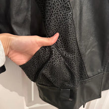 Vintage  Australian Designer Leather Jacket, Size 8, 1980s Black Dolman Sleeve Moto Jacket, Textured Panels No Belt