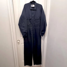 Vintage Navy Cotton Boiler Suit / Go Buy Sterling Workwear Coverall / Utility Jumpsuit / Unisex Mechanic Style ONE PIECE