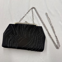 Vintage Black Beaded Evening Bag | Art Deco Style Chain Shoulder Purse