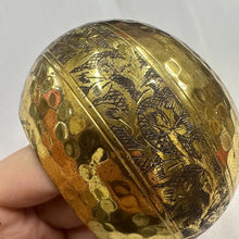 Vintage Oversized Etched Brass Cuff Bangle / Statement Gold Tone Wide Bracelet / Boho Tribal Dome Bracelet