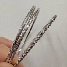 Vintage Silver Tone Leaf Charm Stacking Bangles | Botanical Boho Layering Bracelets | Nature Inspired Jewellery