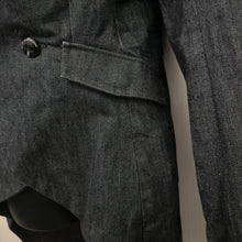 G-Star RAW Denim Tailcoat Blazer | Dark Indigo Cotton Jacket | Asymmetric High Low Jacket | Avant Garde Denim Blazer | Size S