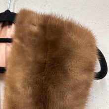 Vintage Mink Fur Collar | Brown Genuine Mink Fur Stole Collar | 1950s–70s Style