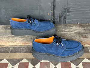 Vintage Blue Dr. Martens Platform Creepers