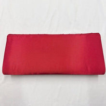 Vintage Red Satin Evening Bag | Pleated Formal Clutch, 90s Cocktail Party Purse