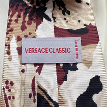 Vintage Versace Classic Silk Tie | Made in Italy | Abstract Pattern | Designer Necktie | 90s Versace