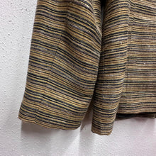 Vintage Gold Black Stripe Textured Blazer | Tailored Office Jacket | Made Australia