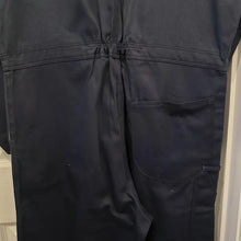 Vintage Navy Cotton Boiler Suit / Go Buy Sterling Workwear Coverall / Utility Jumpsuit / Unisex Mechanic Style ONE PIECE