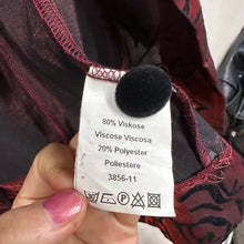 Vintage Burgundy Burnout Velvet Rose Jacket | Sheer Floral Open Front Jacket | Romantic 90s Lightweight Jacket | Women’s EU 40