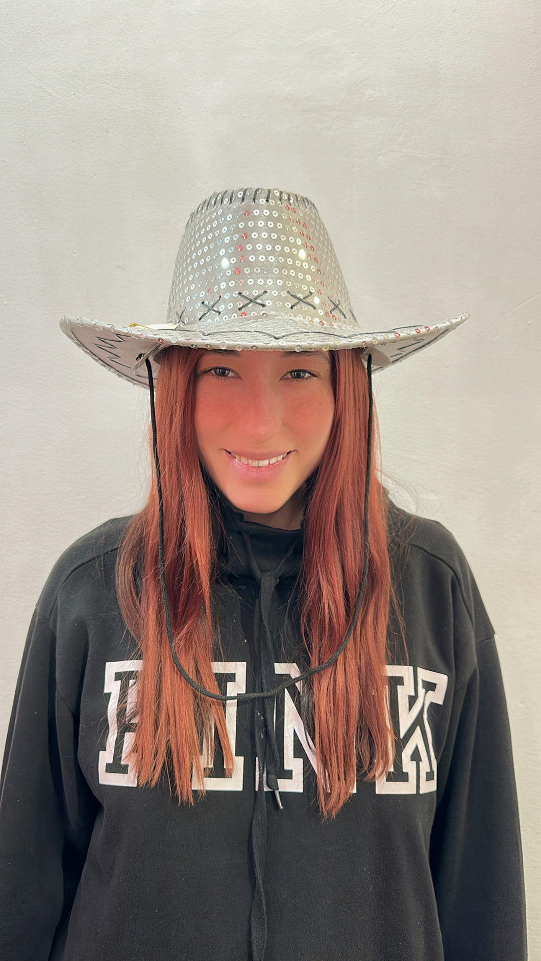 Sequin Embellished Cowboy Hat