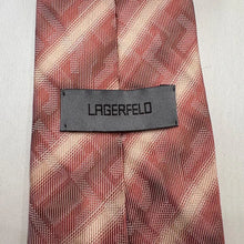Vintage Karl Lagerfeld Silk Tie | Made in Italy | Geometric Pattern | Designer Necktie | 90s Classic