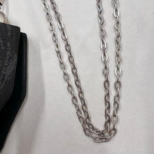Vintage Black Beaded Evening Bag | Art Deco Style Chain Shoulder Purse