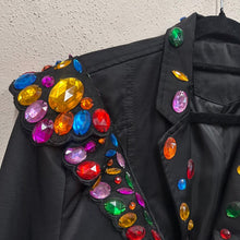 Embellished Black Blazer | Jewel Studded Statement Jacket, Festival Wear