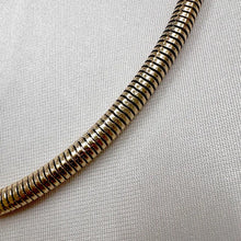 Vintage Gold Snake Chain Necklace / Thick Chain Necklace / Minimal Statement Necklace / 90s Y2K Jewelry / Chunky Gold Necklace