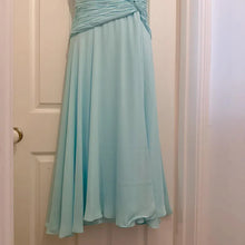 Vintage Tony Bowls Le Gala Ice Blue Prom Dress | Y2K Rhinestone Gown Size 8