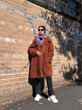 Y2K Brown Faux Fur Teddy Coat