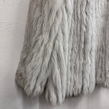 Vintage SAGA FOX Genuine Fox Fur Coat | Ivory Grey Long Hair Fur Jacket