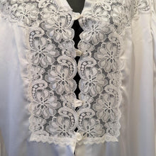 Vintage Italian White Satin Lace Nightgown | Romantic Bridal Peignoir Robe | Long Sleeve Boudoir Dress