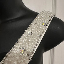Vintage White One Shoulder Pearl Embellished Party Dress Size 8 Fairy Prom Dress