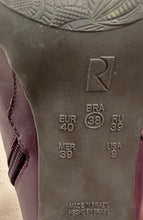 Vintage Burgundy Leather Buckle Ankle Boots – Stiletto Heel, Pre-Loved Statement Style