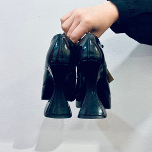Y2k Black Patent Boots
