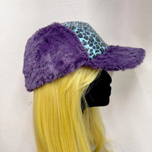 Vintage Faux Fur Trapper Cap | Sequin Leopard Print Y2K Statement Hat