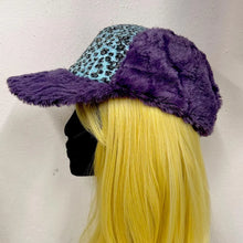 Vintage Faux Fur Trapper Cap | Sequin Leopard Print Y2K Statement Hat