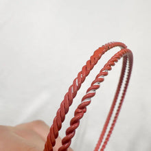 Vintage Orange & Ivory Enamel Bangle Set | 5 Stackable Bangles | Retro Layering Bracelets | Boho Statement Jewelry