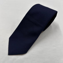 Vintage Navy Blue Plain Necktie Classic Textured Mens Tie