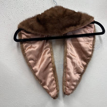 Vintage Mink Fur Collar | Brown Genuine Mink Fur Stole Collar | 1950s–70s Style