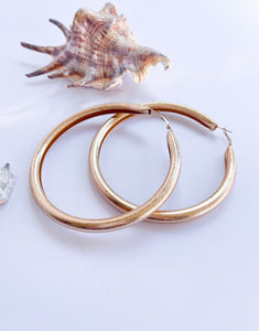 Gold Oversized Hoop Earrings