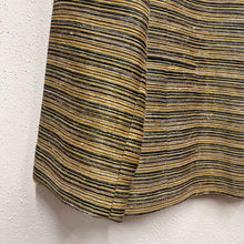 Vintage Gold Black Stripe Textured Blazer | Tailored Office Jacket | Made Australia