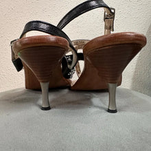 Vintage Italian Leather Rhinestone T-Strap Heels – Safari Club Positano Sandals (EU 38)