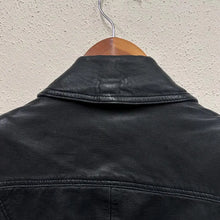 Whistles Black Leather Moto Biker Jacket | Genuine Leather YKK Zip Women's UK 10