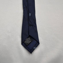Vintage Pierre Cardin Paris Navy Blue Geometric Necktie Retro Designer Tie