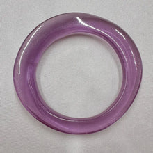 Vintage Translucent Purple Resin Bangle | Lavender Lucite Bracelet | Chunky Acrylic Bangle | Y2K Statement Jewelry