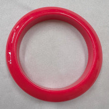 Vintage Hot Pink Acrylic Bangle Bracelet | Chunky Fuchsia Statement Bracelet | Retro Y2K Jewelry