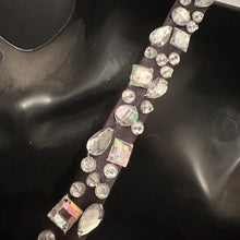 Vintage Black Satin Rhinestone Mermaid Evening Gown / Y2K One Shoulder Formal Maxi Dress / Old Hollywood Glam Prom Dress