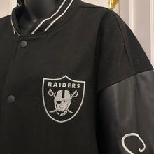 NFL Las Vegas Raiders Varsity Jacket | 3X Super Bowl Champions Embroidered Bomber | Black L