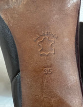 Vintage 90s Dark Brown Leather Knee-High Boots