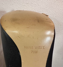 Black Leather High-Heel Zip-Detail Boots