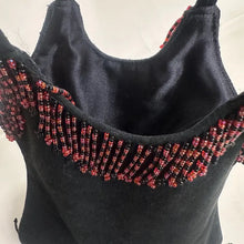 Vintage Suede Leather Beaded Fringe Shoulder Bag – Handmade in Indonesia
