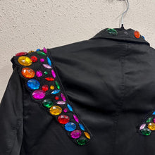 Embellished Black Blazer | Jewel Studded Statement Jacket, Festival Wear