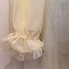 Vintage Butter Yellow Babydoll Nightgown / Lace Ruffle Night Dress / Coquette Fairy Lingerie Dress
