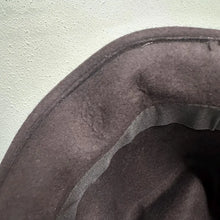 Vintage VSTRDY Brown Wool Fedora Hat | Classic Wide Brim Felt Hat | Unisex | 57cm