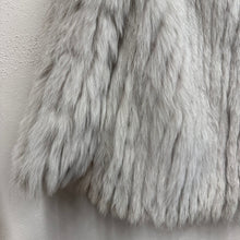 Vintage SAGA FOX Genuine Fox Fur Coat | Ivory Grey Long Hair Fur Jacket